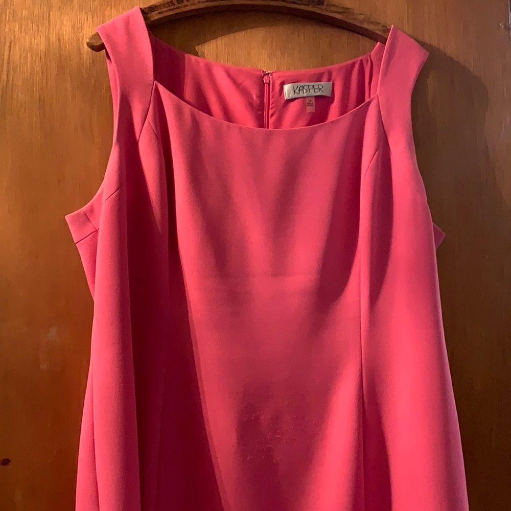 Size 18 Kasper bright pink tailored dress